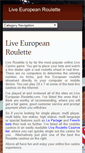 Mobile Screenshot of liveeuropeanroulette.com